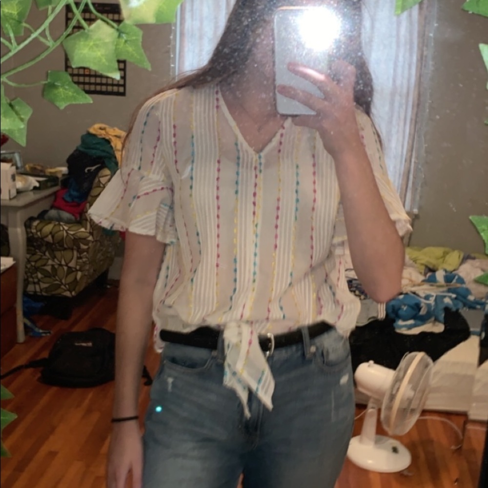 Multicolored striped shirt